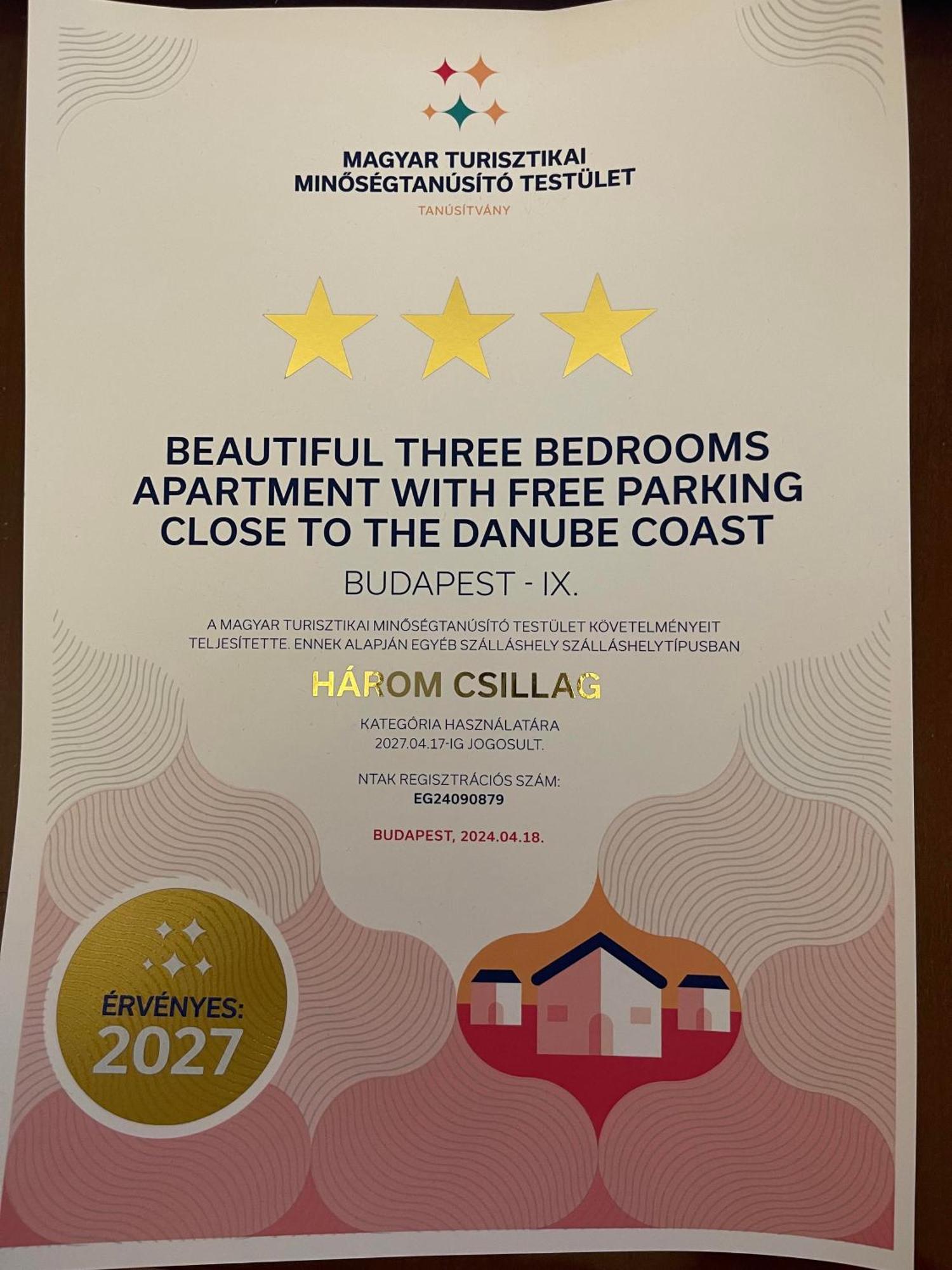 בודפשט Beautiful Three Bedrooms Apartment With Free Parking Close To The Danube Coast מראה חיצוני תמונה